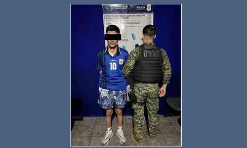 Quilmes - Delincuente intentó huir de la policía y fue detenido